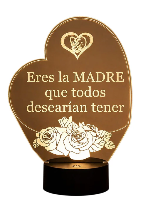 Lampara 3D Dia de la Madre X de 7 colores