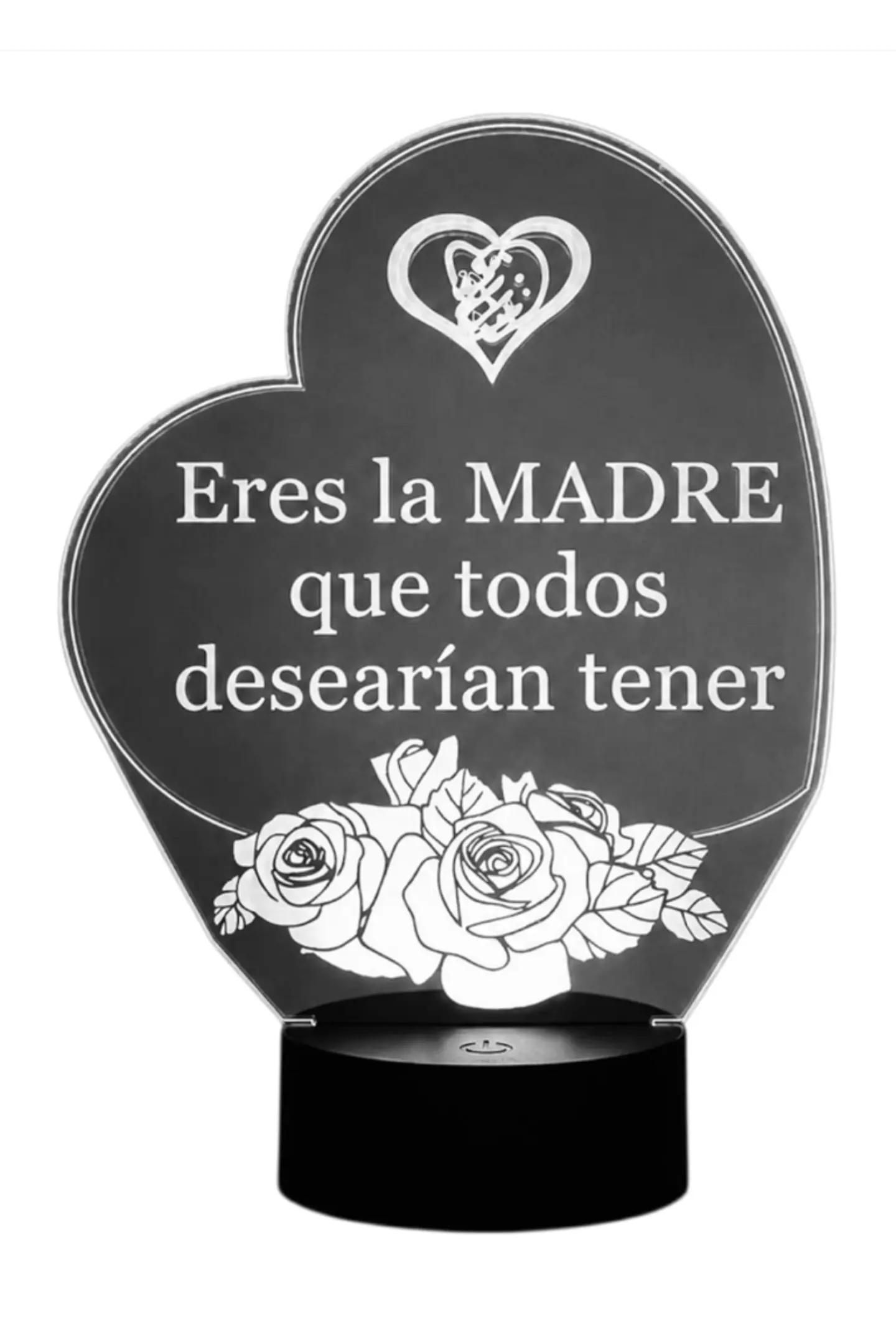 Lampara 3D Dia de la Madre X de 7 colores 3