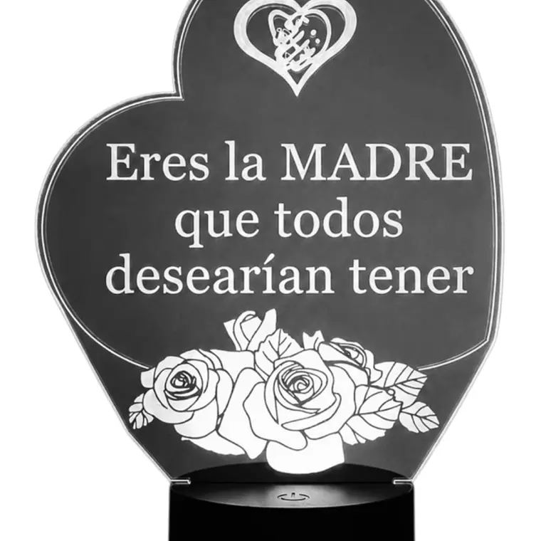 Lampara 3D Dia de la Madre X de 7 colores- COPIA 3