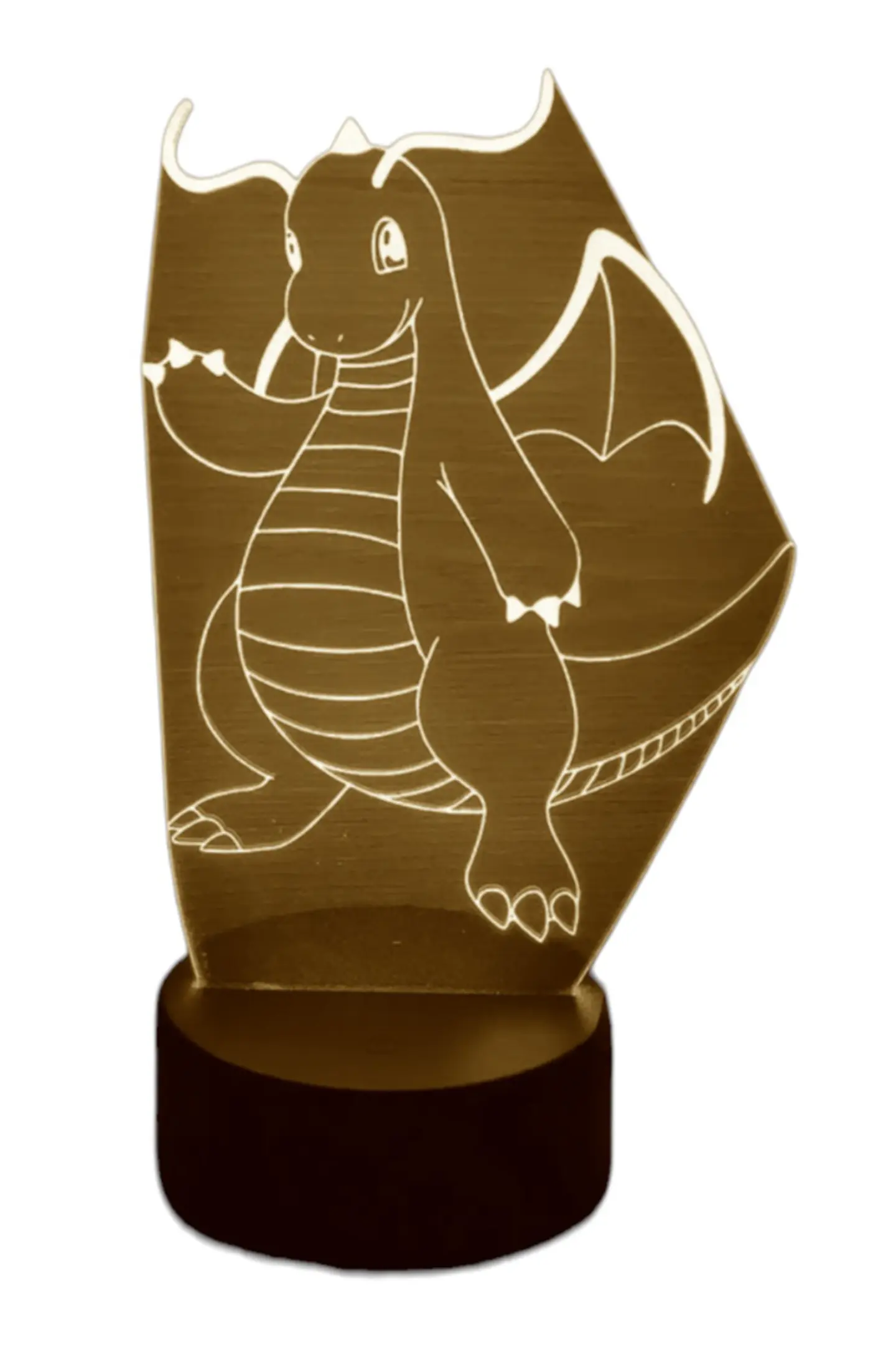 Lampara 3D Dragonite (Pokemon) de 7 colores 1