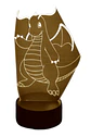 Lampara 3D Dragonite (Pokemon) de 7 colores - Miniatura 1