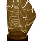Lampara 3D Dragonite (Pokemon) de 7 colores - Miniatura 1