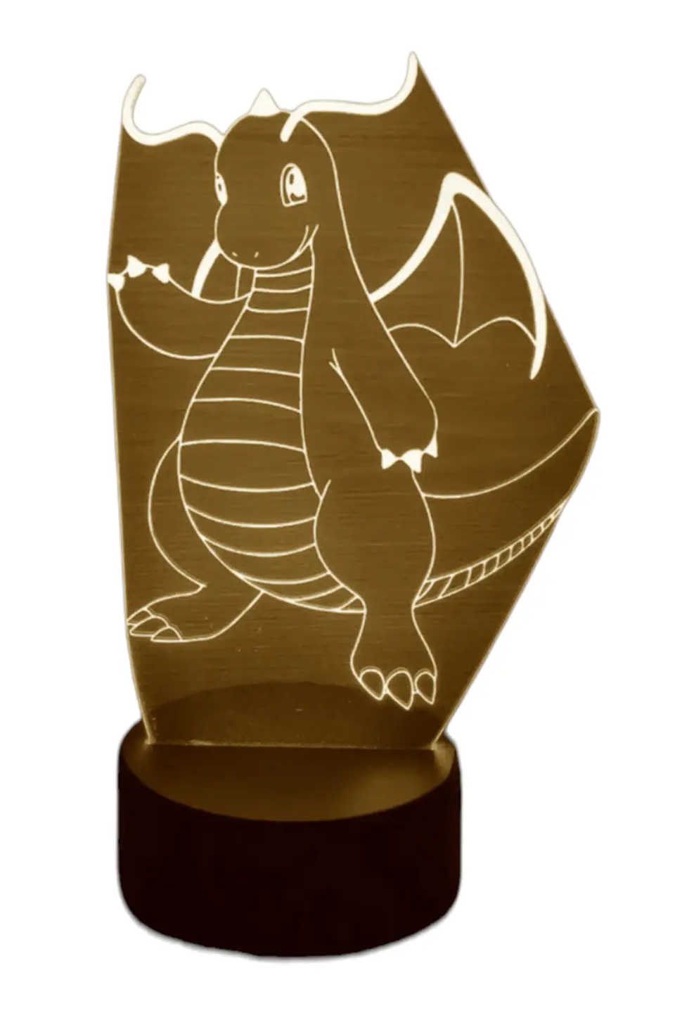 Lampara 3D Dragonite (Pokemon) de 7 colores 1