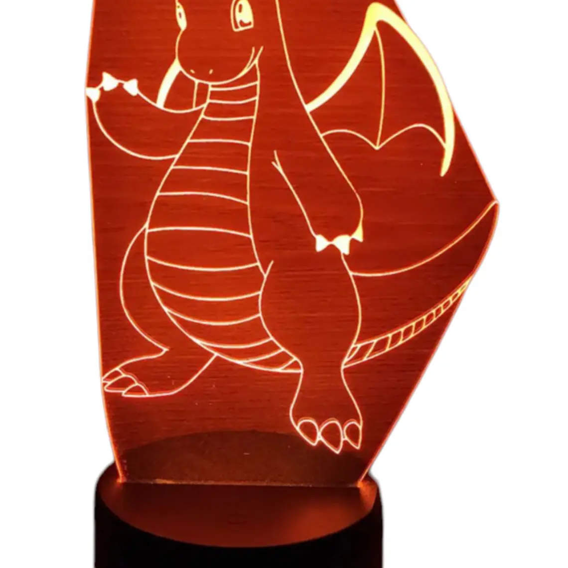 Lampara 3D Dragonite (Pokemon) de 7 colores 3