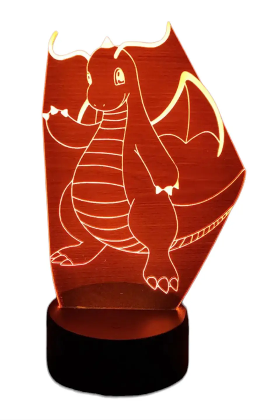 Lampara 3D Dragonite (Pokemon) de 7 colores 3