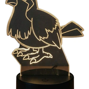 Lampara 3D Pidgey (Pokemon) de 7 colores