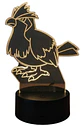Lampara 3D Pidgey (Pokemon) de 7 colores - Miniatura 1