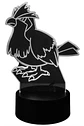 Lampara 3D Pidgey (Pokemon) de 7 colores - Miniatura 2