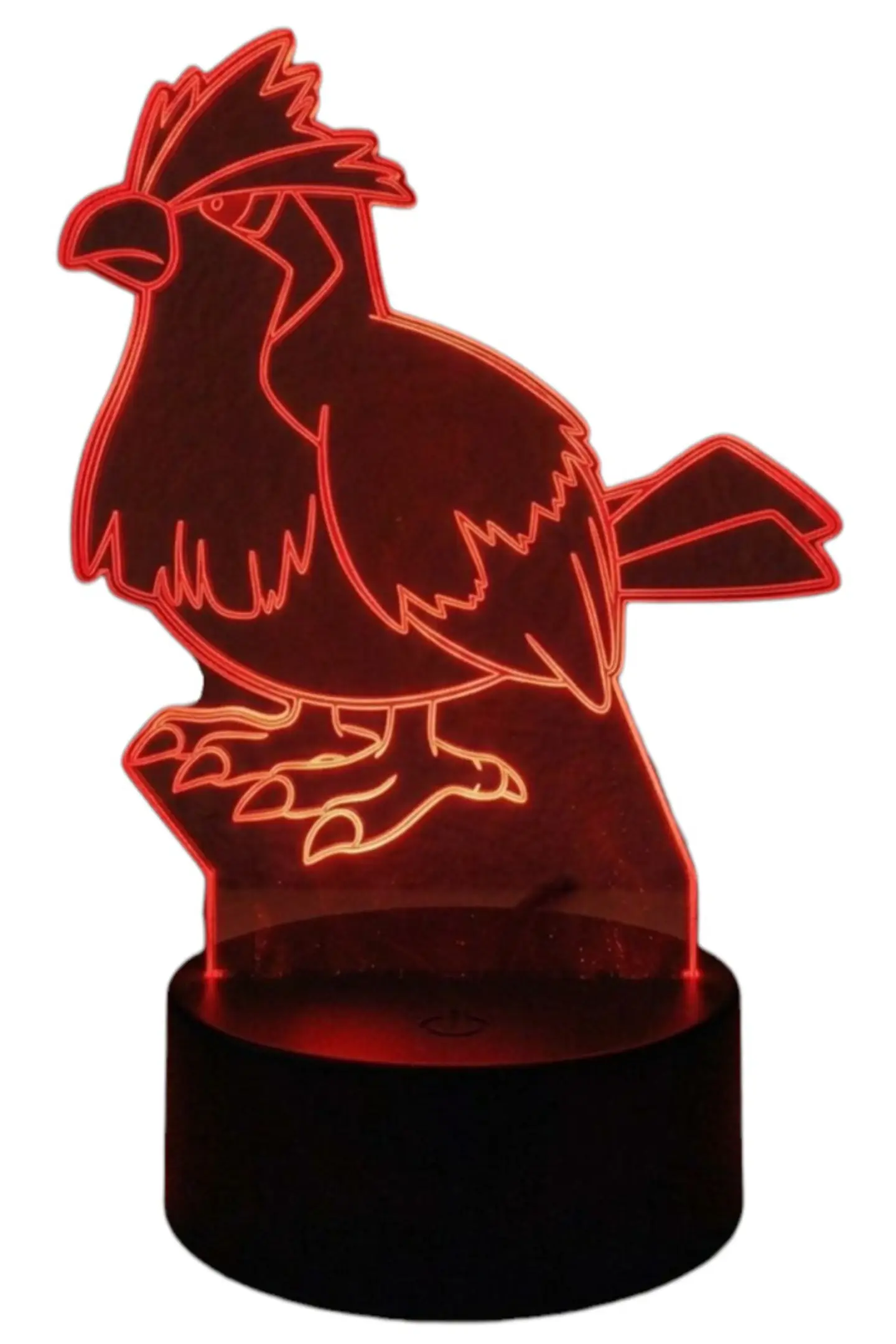 Lampara 3D Pidgey (Pokemon) de 7 colores 3