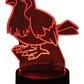 Lampara 3D Pidgey (Pokemon) de 7 colores - Miniatura 3