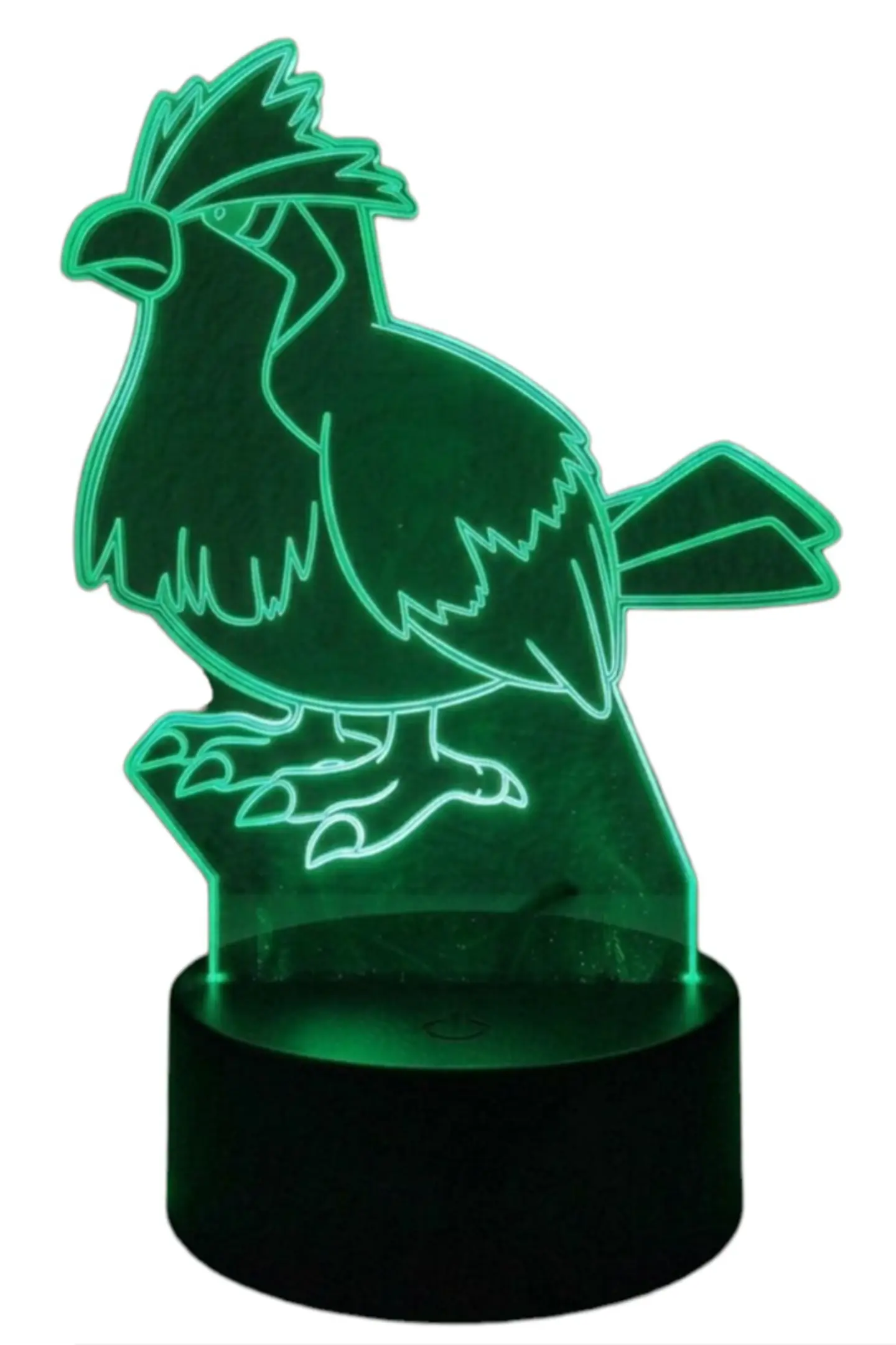 Lampara 3D Pidgey (Pokemon) de 7 colores 4