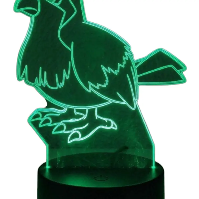 Lampara 3D Pidgey (Pokemon) de 7 colores 4