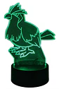 Lampara 3D Pidgey (Pokemon) de 7 colores - Miniatura 4