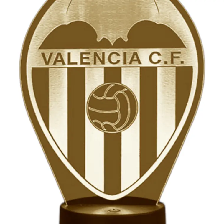 Lampara 3D Valencia CF de 7 colores 1