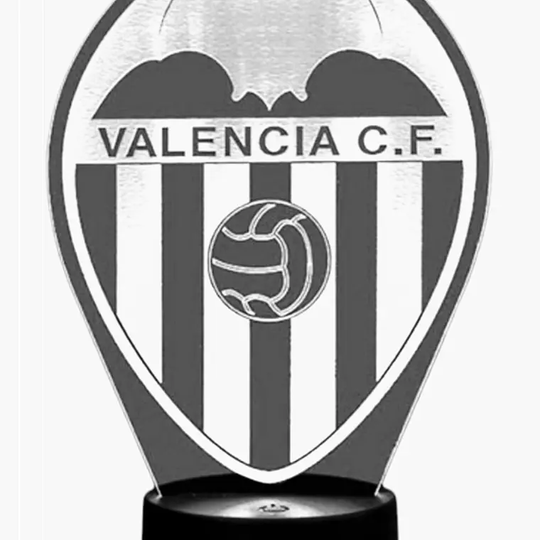 Lampara 3D Valencia CF de 7 colores 2