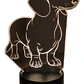 Lampara 3D Perro Salchicha (Dachshund) de 7 colores - Miniatura 1