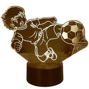 Lampara 3D Supercampeones Oliver Atom de 7 colores