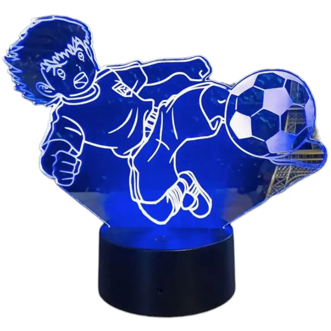 Lampara 3D Supercampeones Oliver Atom de 7 colores 2