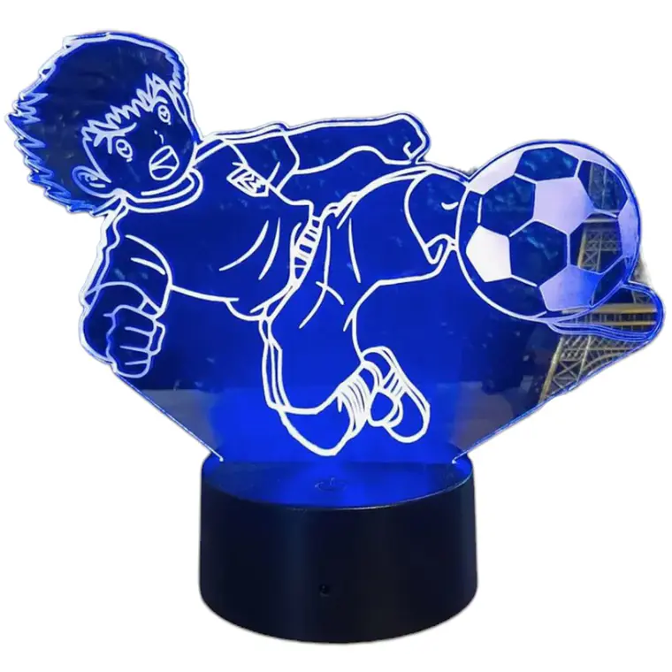 Lampara 3D Supercampeones Oliver Atom de 7 colores 2