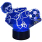 Lampara 3D Supercampeones Oliver Atom de 7 colores - Miniatura 2