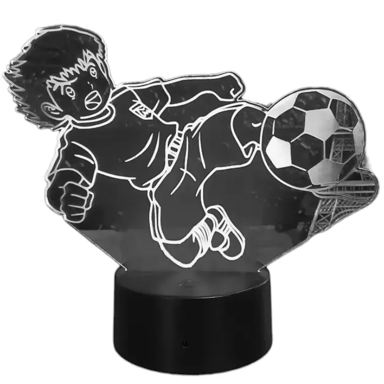 Lampara 3D Supercampeones Oliver Atom de 7 colores 3