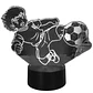 Lampara 3D Supercampeones Oliver Atom de 7 colores - Miniatura 3
