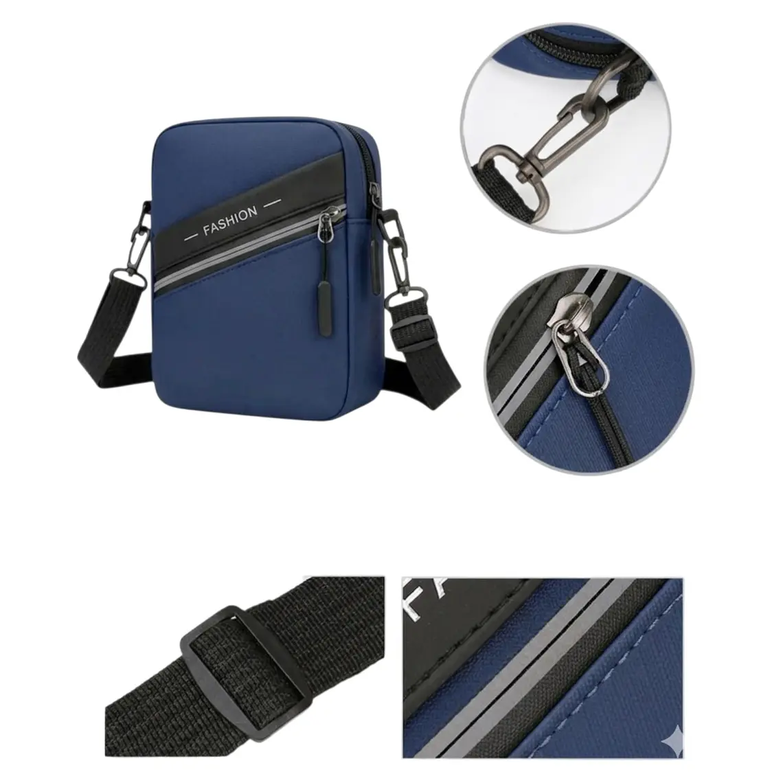 Bandolera Urbana Multifuncional Porta Celular Azul 2