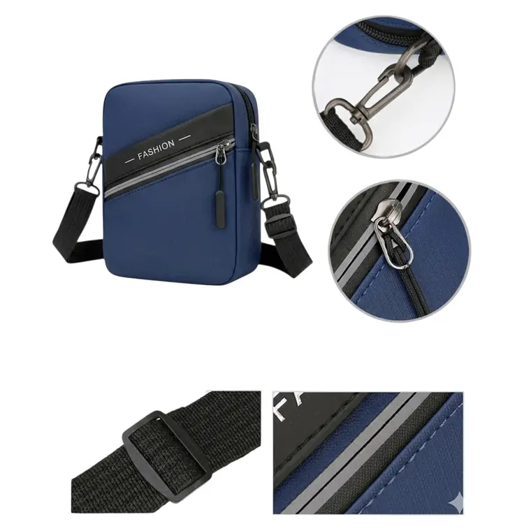Bandolera Urbana Multifuncional Porta Celular Azul 2