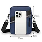 Bandolera Urbana Multifuncional Porta Celular Azul - Miniatura 4