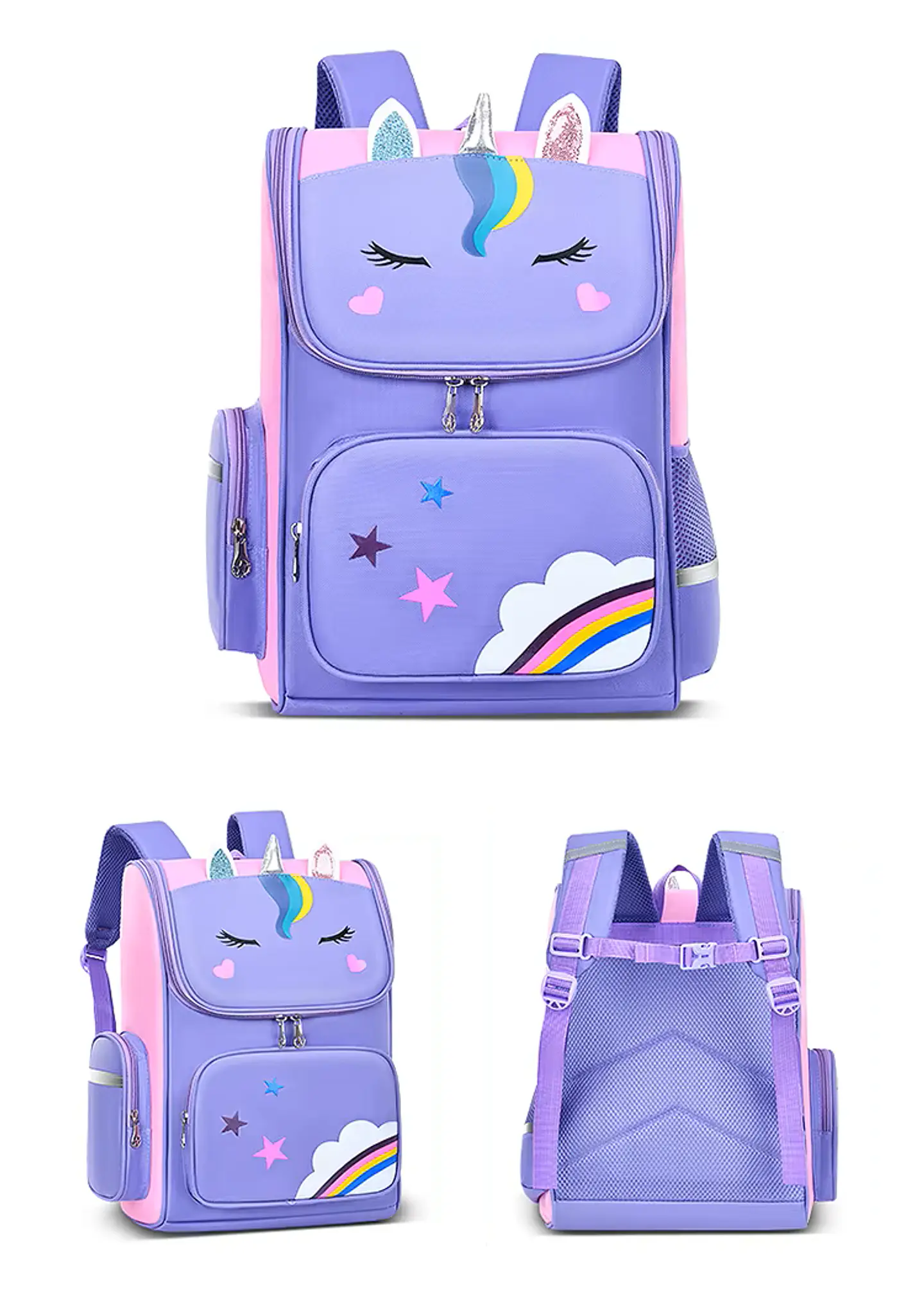 Mochila Unicornio Morada 2