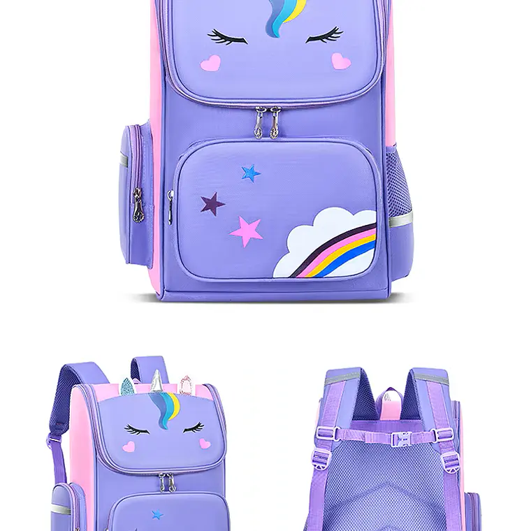 Mochila Unicornio Morada 2
