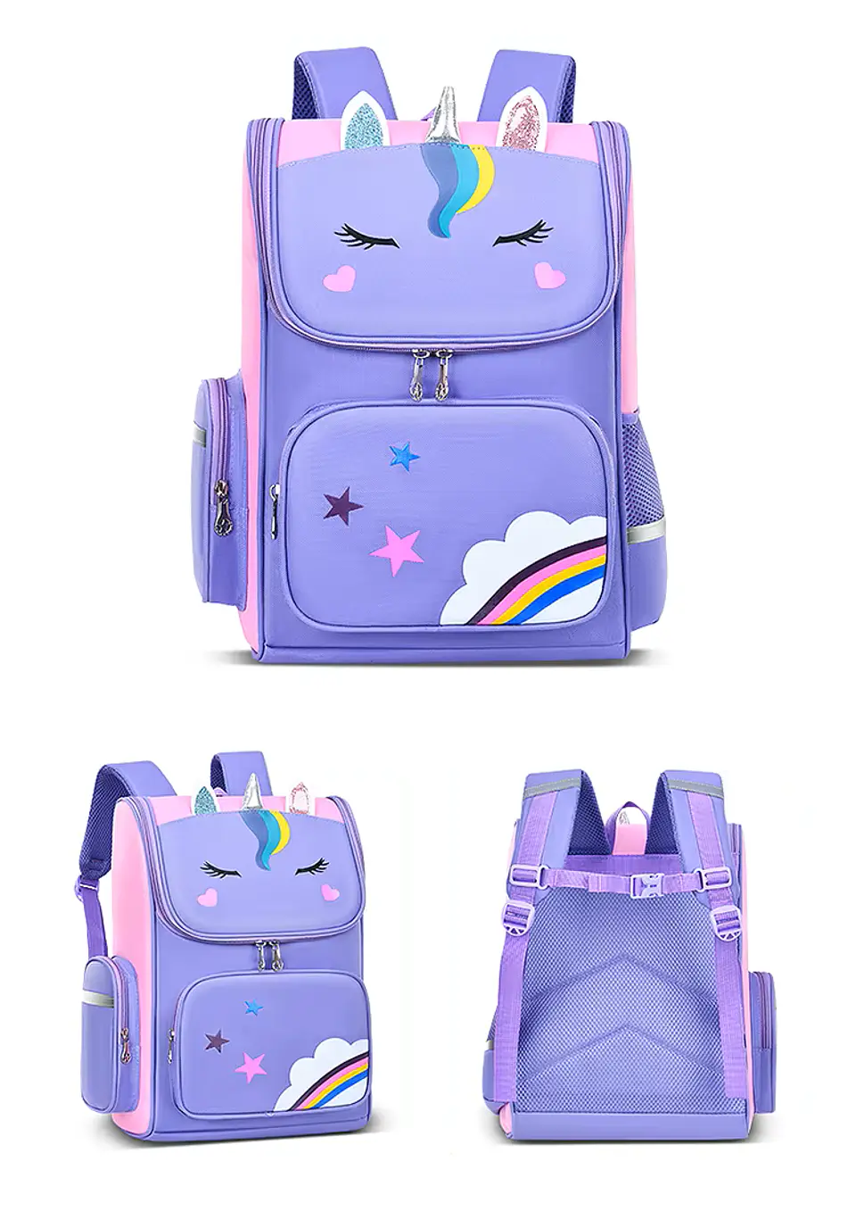 Mochila Unicornio Morada 2