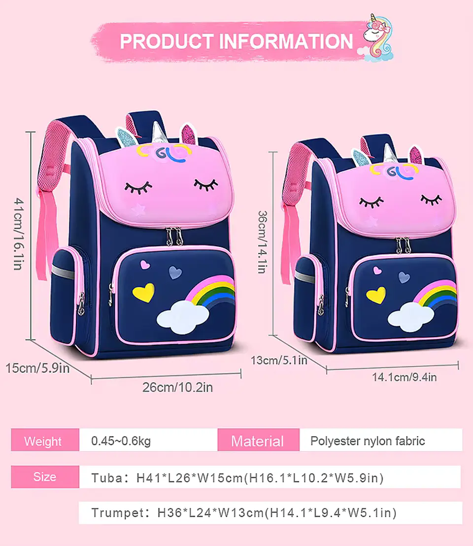 Mochila Unicornio Morada 7