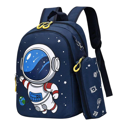 Mochila Escolar de Astronauta con Estuche