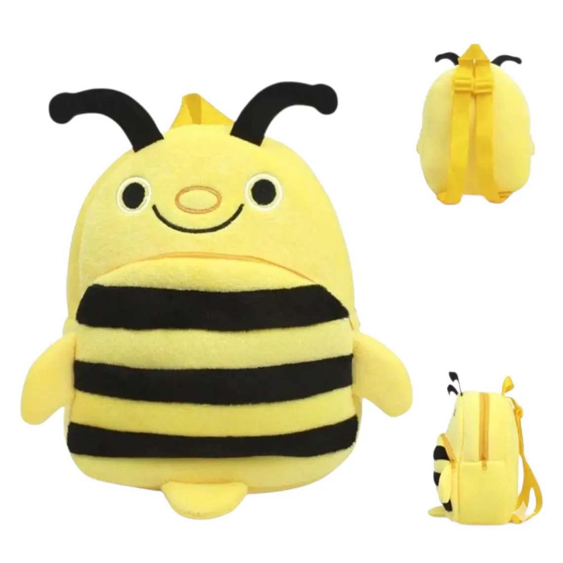 Mochila Infantil De Peluche de Abejita Amarilla 1