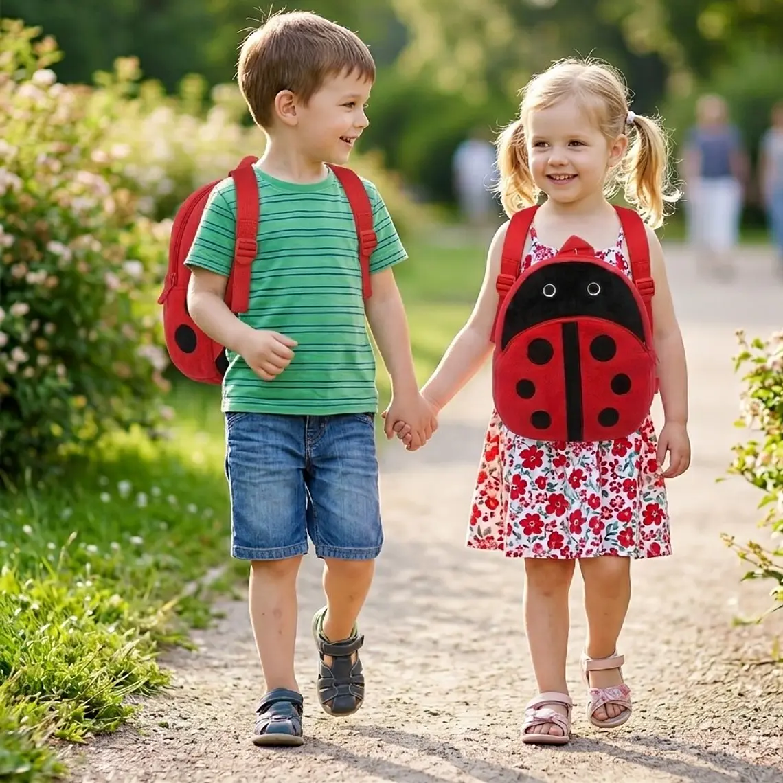 Mochila Infantil De Peluche de Chinita Roja 2