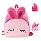 Mochila Infantil De Peluche de Conejito Rosa - Miniatura 1