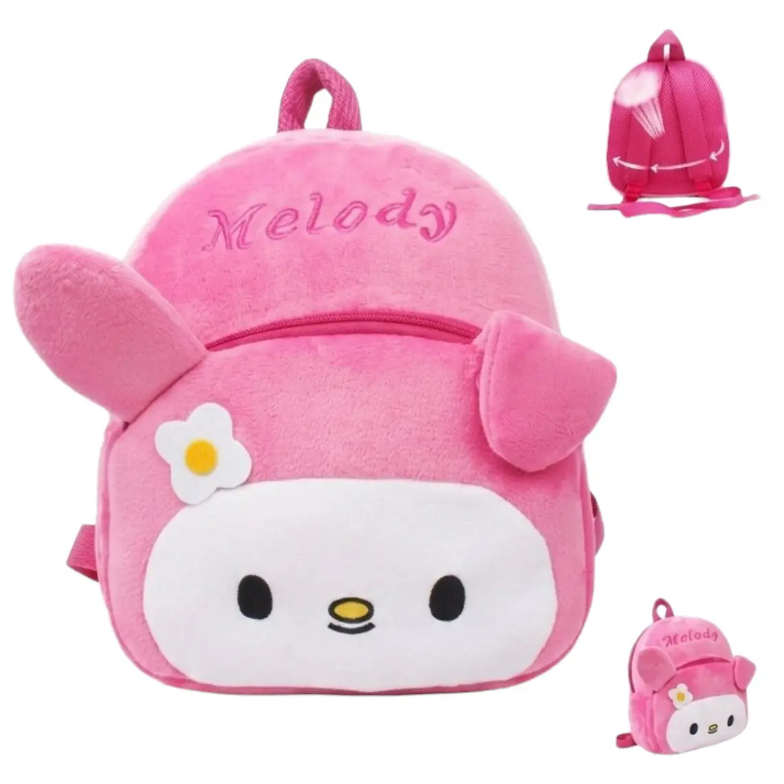 Mochila Infantil De Peluche de Melody Rosa 1