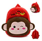 Mochila Infantil De Peluche de Monito Rojo - Miniatura 1