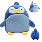 Mochila Infantil De Peluche de Pingüino Azul - Miniatura 1