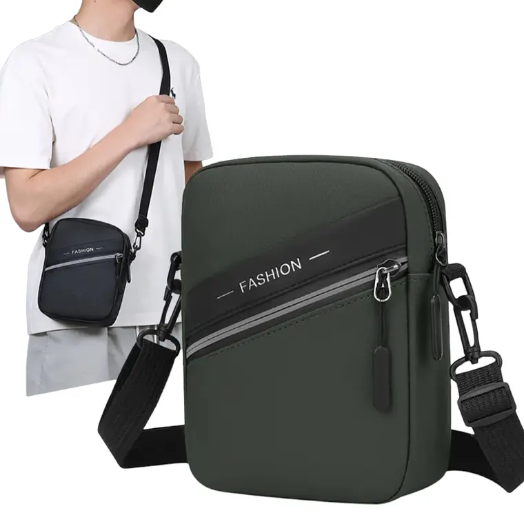 Bandolera Urbana Multifuncional Porta Celular Verde 4