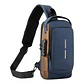 Bolso Bandolera Rígido Antirrobo Azul - Miniatura 1