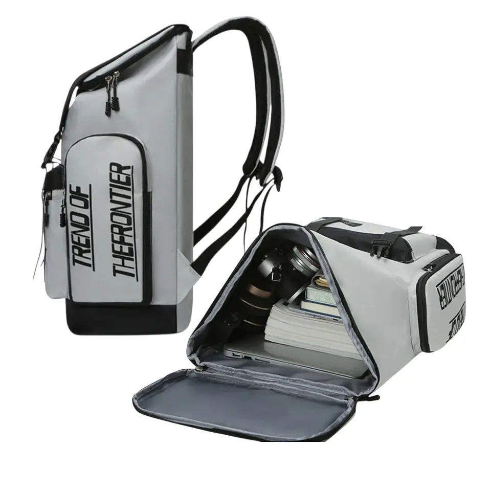 Mochila Moderna De Viaje De Alta Capacidad Gris 2