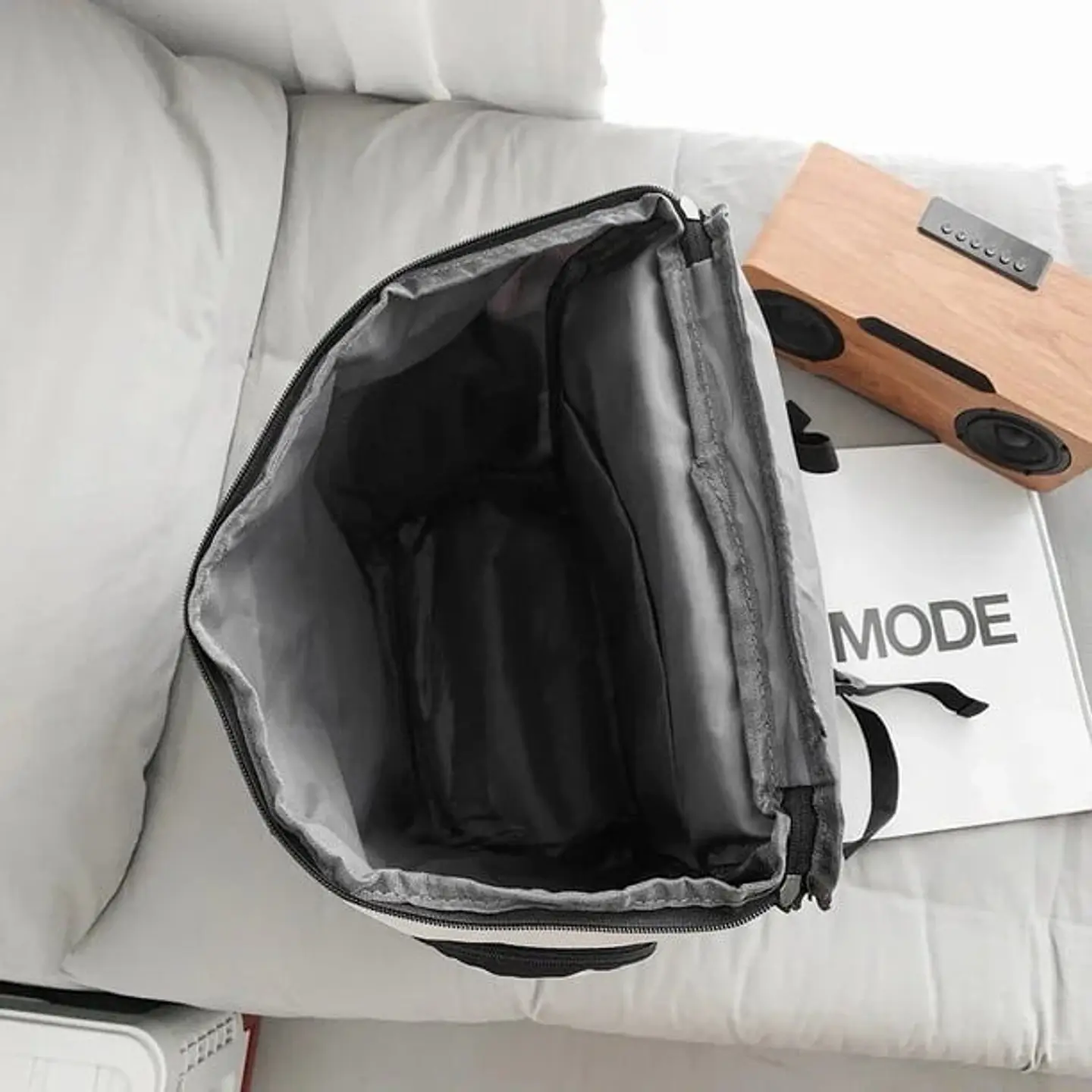 Mochila Moderna De Viaje De Alta Capacidad Gris 4
