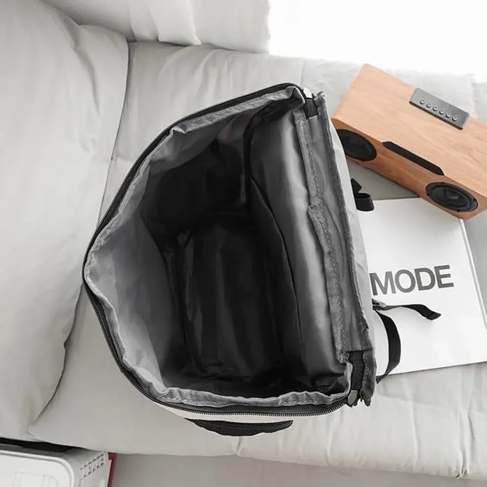 Mochila Moderna De Viaje De Alta Capacidad Negra 4