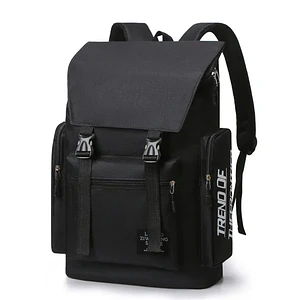 Mochila Moderna De Viaje De Alta Capacidad Negra