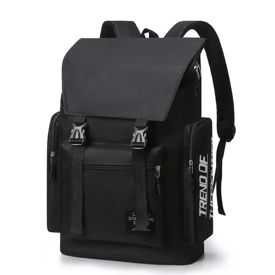 Mochila Moderna De Viaje De Alta Capacidad Negra 1