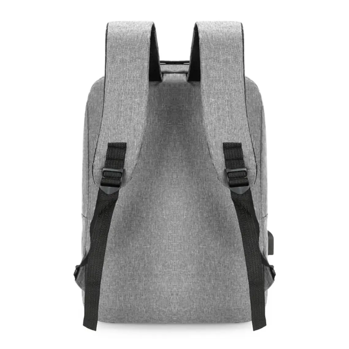 Set de Mochila para Laptop, Pechera y Billetera Gris 3