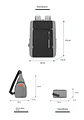 Set de Mochila para Laptop, Pechera y Billetera Negra - Miniatura 5