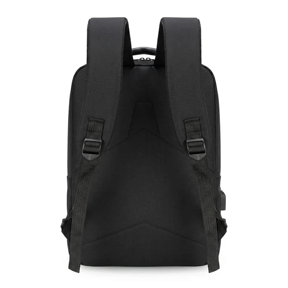 Set de Mochila para Laptop, Pechera y Billetera Negra 3